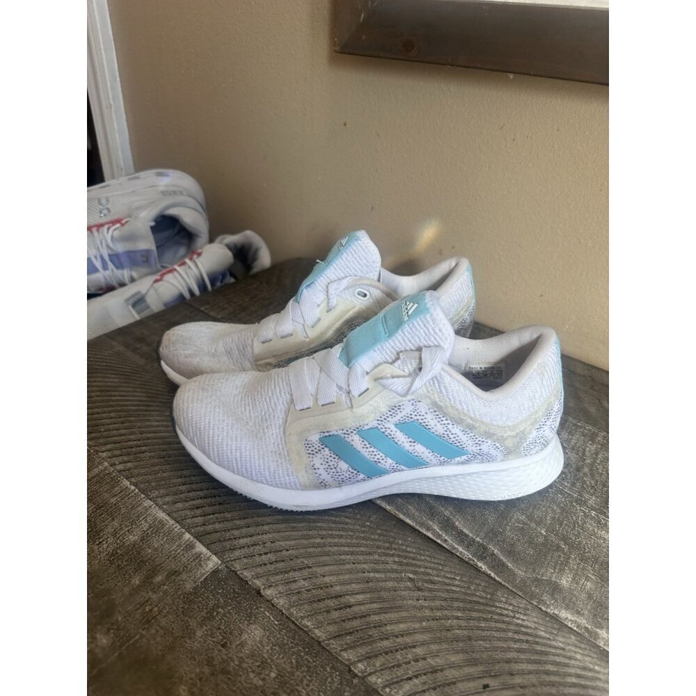 Adidas Womens Edge Lux 4 FW9453 White Running Shoes Sneakers Size 6.5